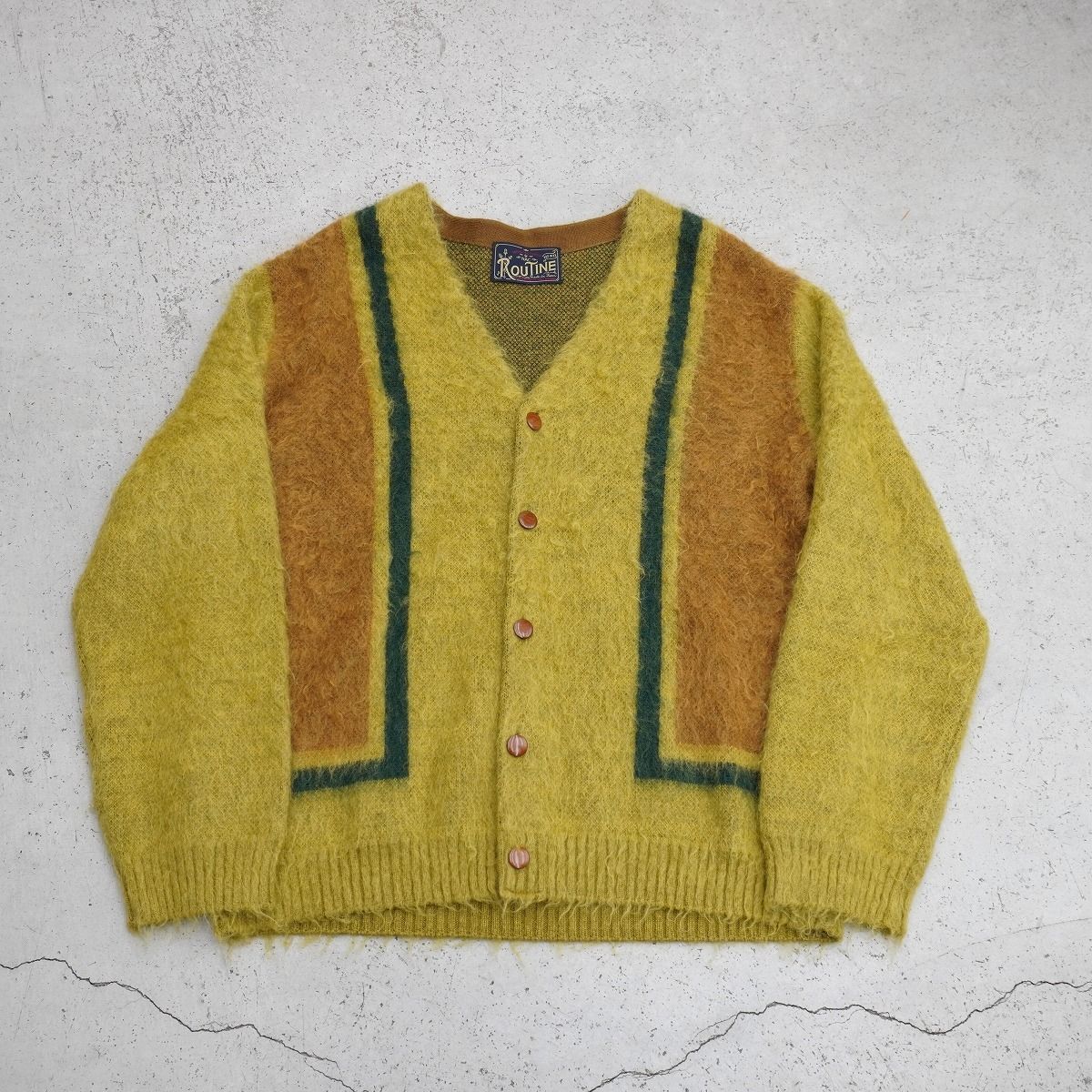 美品 ROUTINE トゥモローランド モヘア ニット カーディガン 310P♪ ROUTINE 美品 公式サイト ルーティン トゥモローランド モヘア