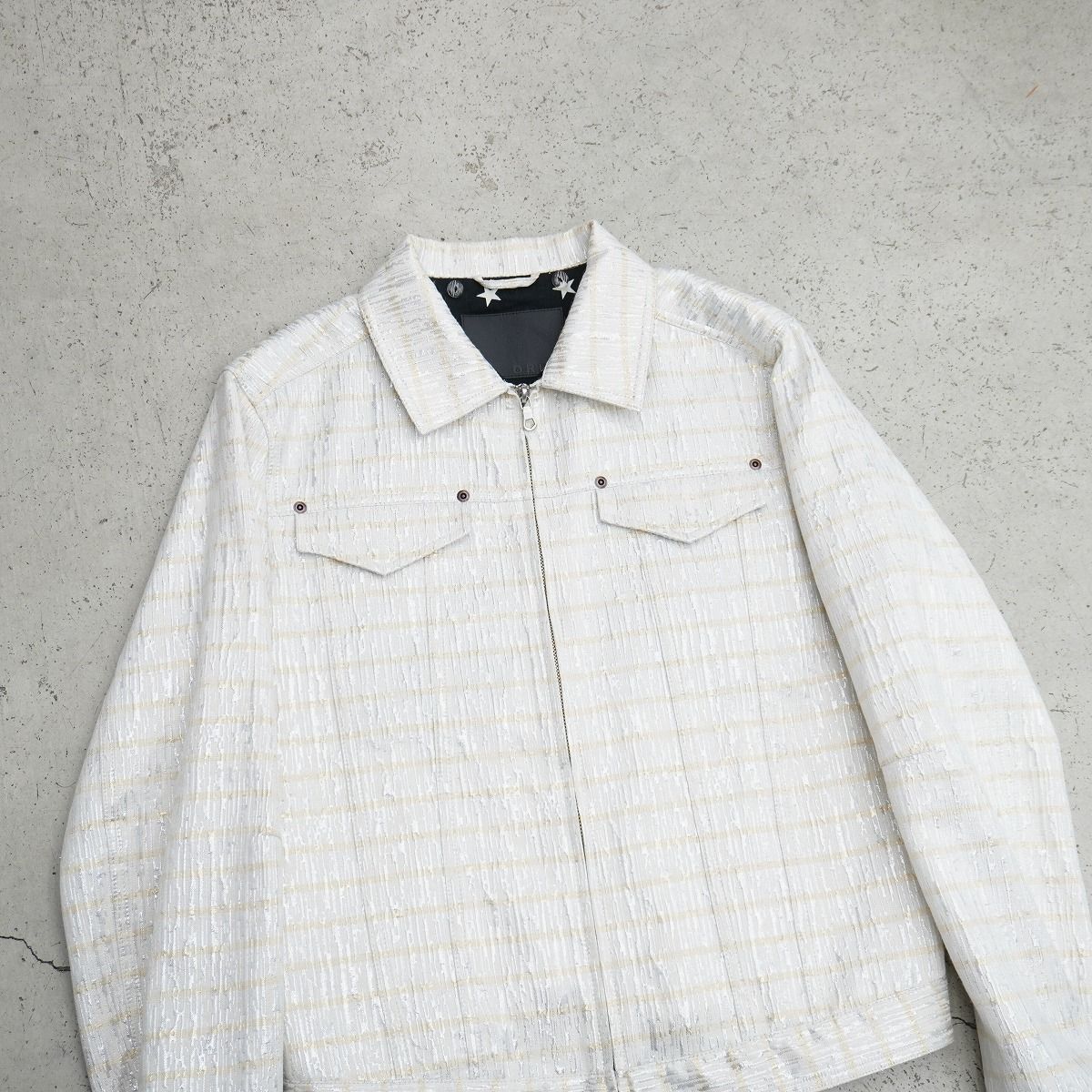 美品 ORIMI オリミ zip up jacket ジップ アップ ラメ ブルゾン 