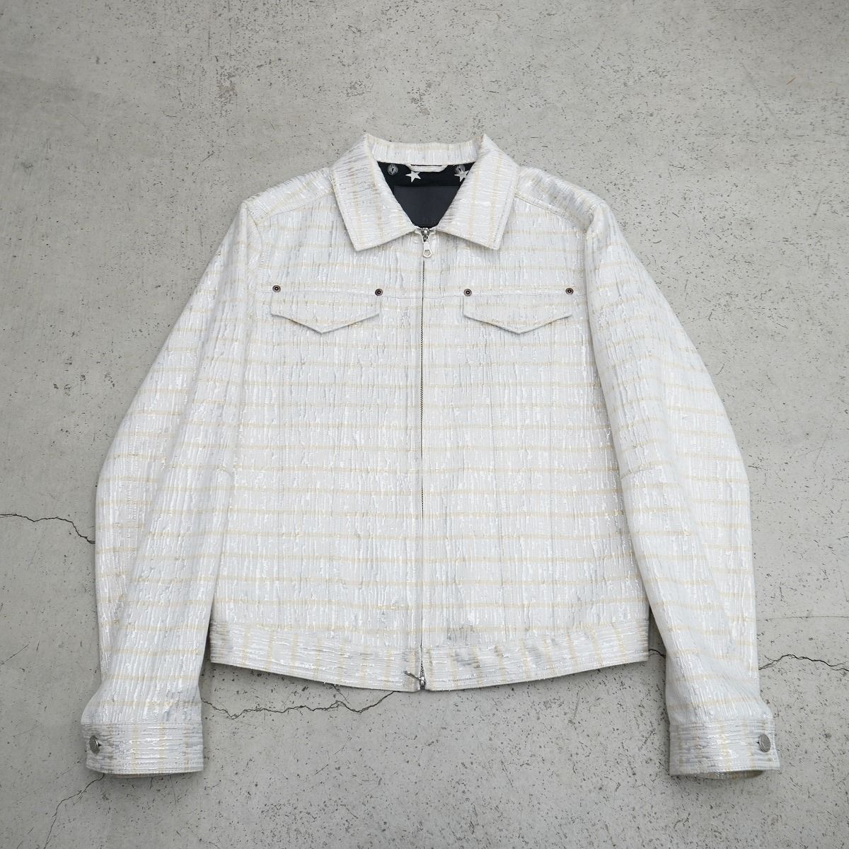 美品 ORIMI オリミ zip up jacket ジップ アップ ラメ ブルゾン 