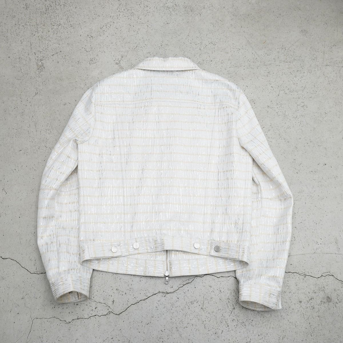 美品 ORIMI オリミ zip up jacket ジップ アップ ラメ ブルゾン 