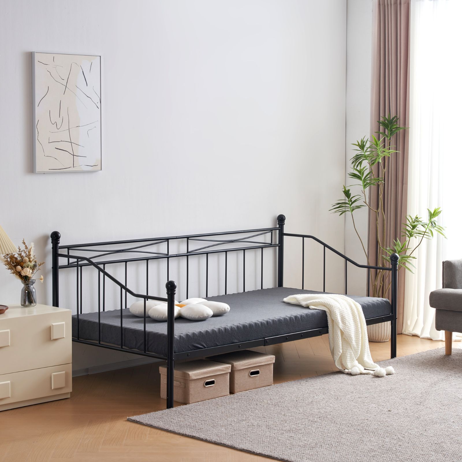 シングル・パイプベッドフレーム【1段のみ】 1人用 大人も子供も適用