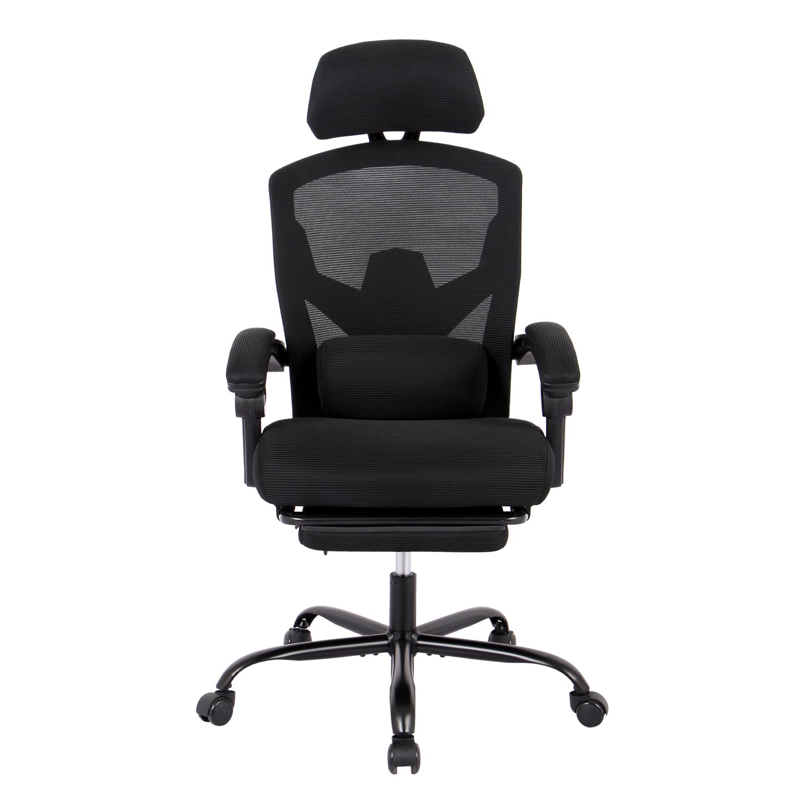 【 ブラック】オフィスチェア リクライニング機能 足載せ付き ロッキング機能 新品登場】オフィスチェア 事務所チェア リクライニング機能 足載せ