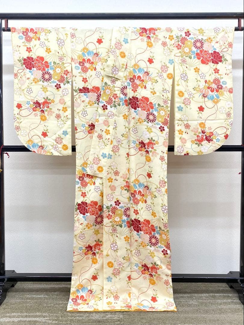 二尺袖 ポリエステル着物 紋意匠 袴向き MOP564 - メルカリ