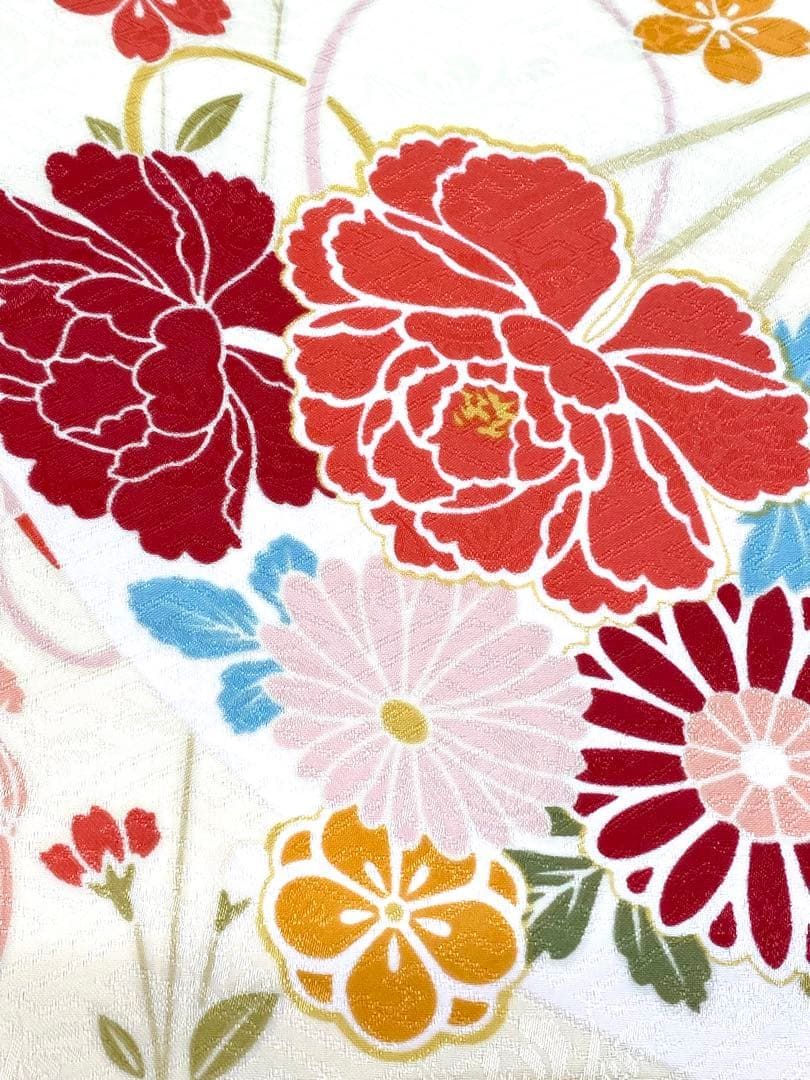 二尺袖 ポリエステル着物 紋意匠 袴向き MOP564 - メルカリ