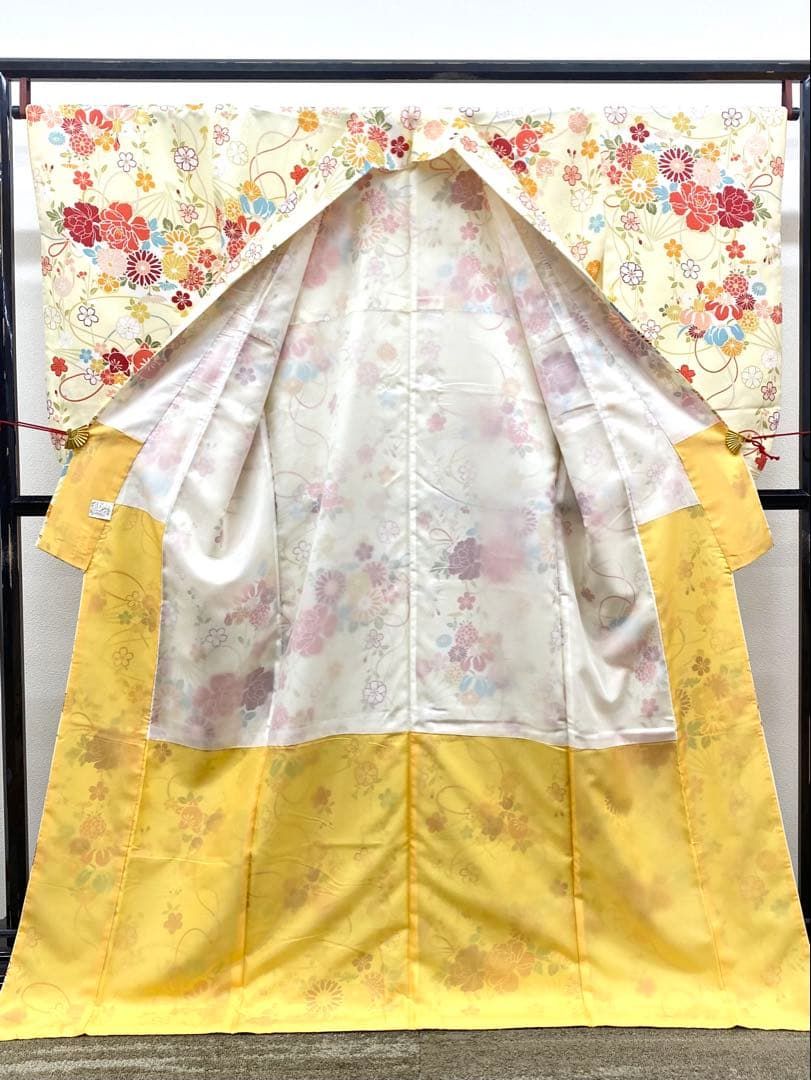 二尺袖 ポリエステル着物 紋意匠 袴向き MOP564 - メルカリ