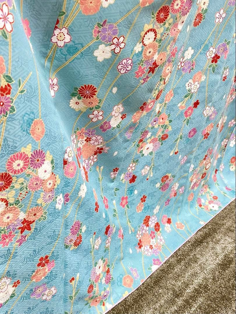 二尺袖 ポリエステル着物 紋意匠 桜 袴向き MOP563 - メルカリ