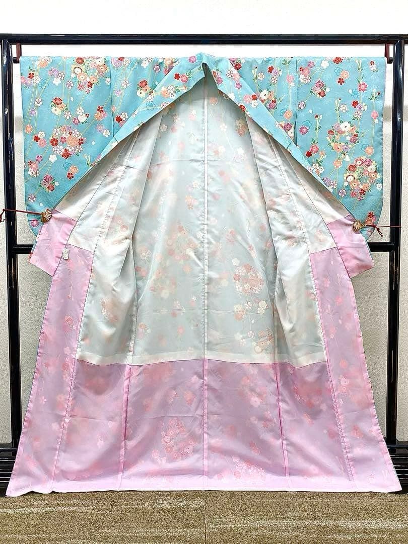 二尺袖 ポリエステル着物 紋意匠 桜 袴向き MOP563 - メルカリ