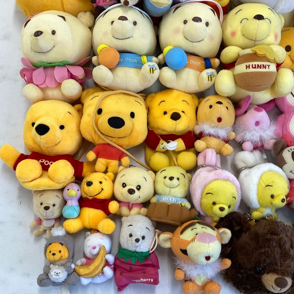 ディズニー マスコット ぬいぐるみ プーさん ミッキーミニースティッチまとめ売り ミッキー、ミニー、ドナルド、プーさん』を ぎゅっと抱きしめて温まる