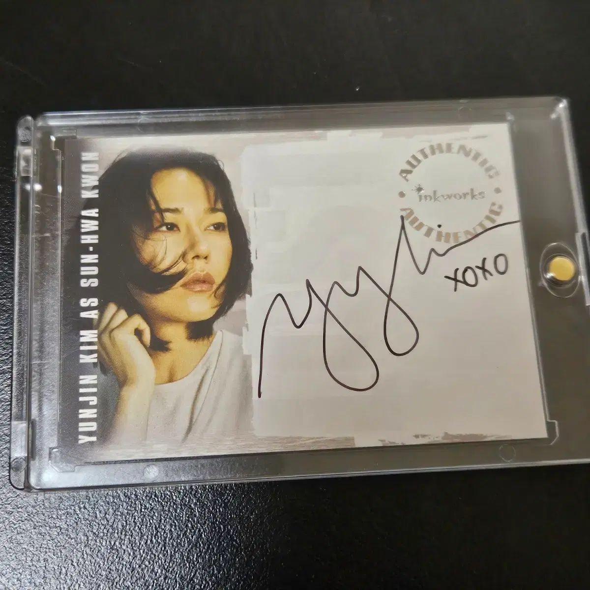 ホ・ユンジン(HUH YUNJIN) サインカード サイン入り ミッドロスト