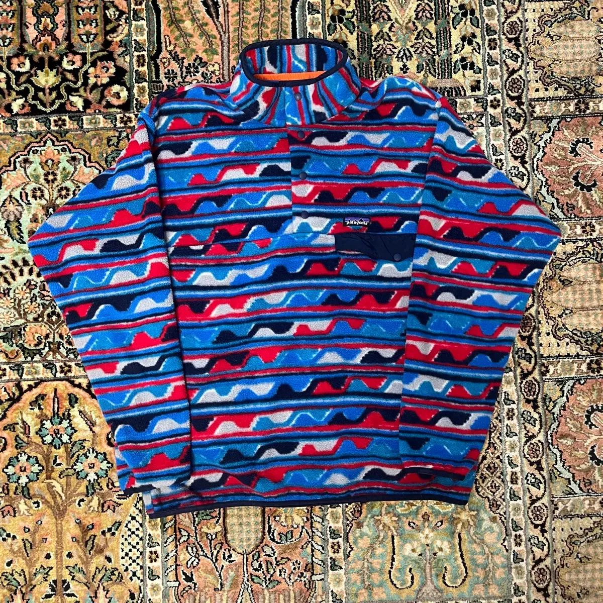 XL パタゴニア シンチラ アズテック フリース プルオーバー ジャケット