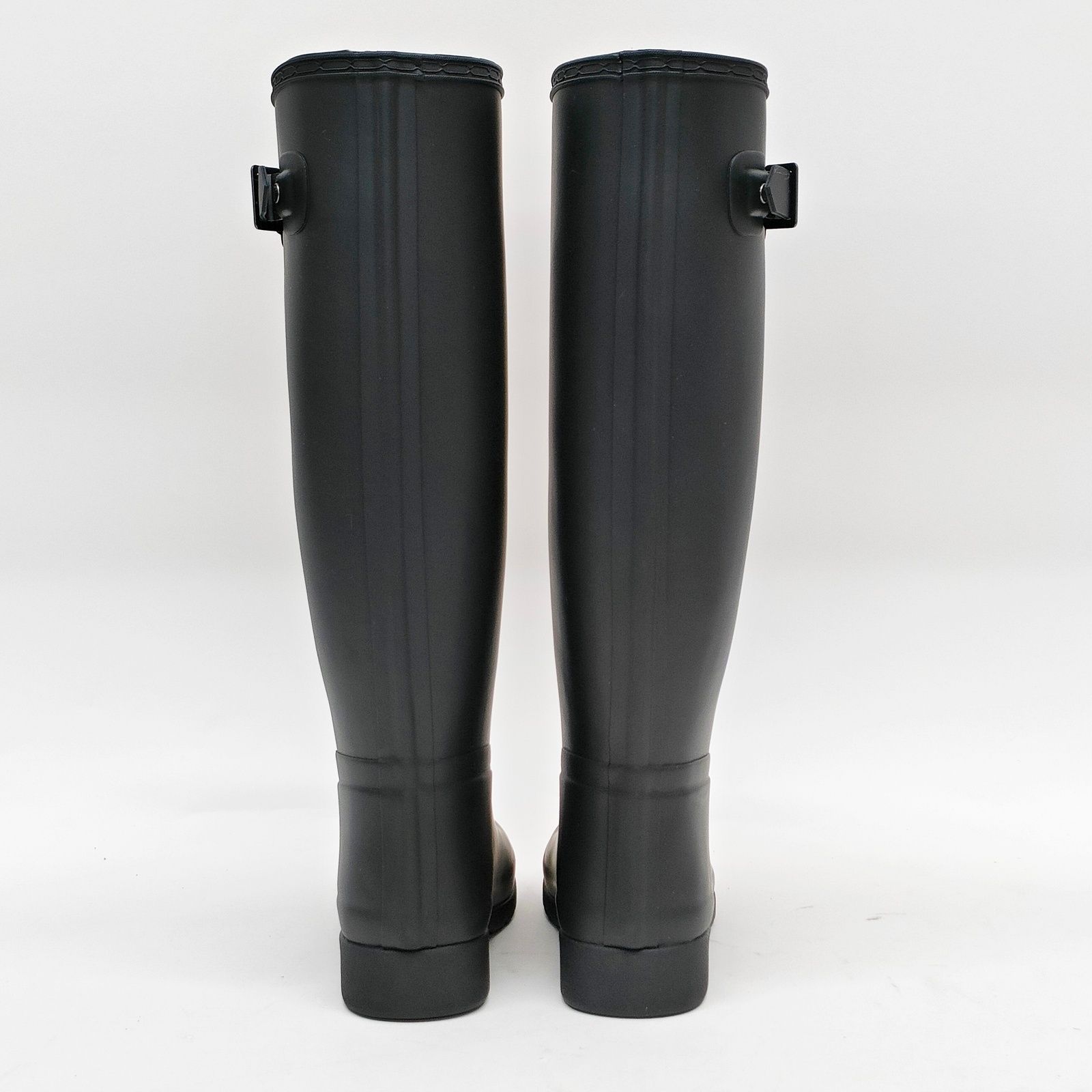 HUNTER レイン ブーツ 23cm リファインド トール ブラック レディース