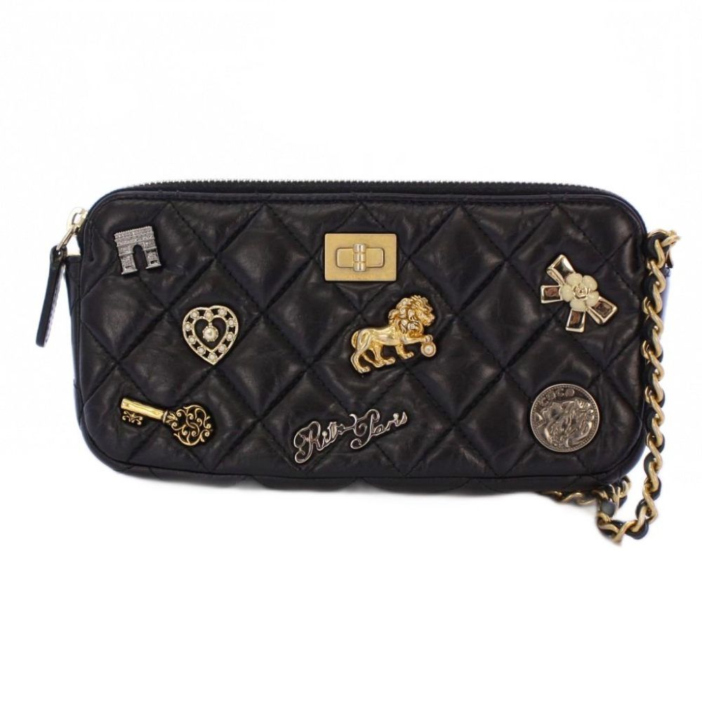 CHANEL 2.55チェーンショルダーバッグ マトラッセ ココマーク ブラック 楽天市場】CHANEL シャネル CC ココマーク マトラッセ 2.55 カバン W