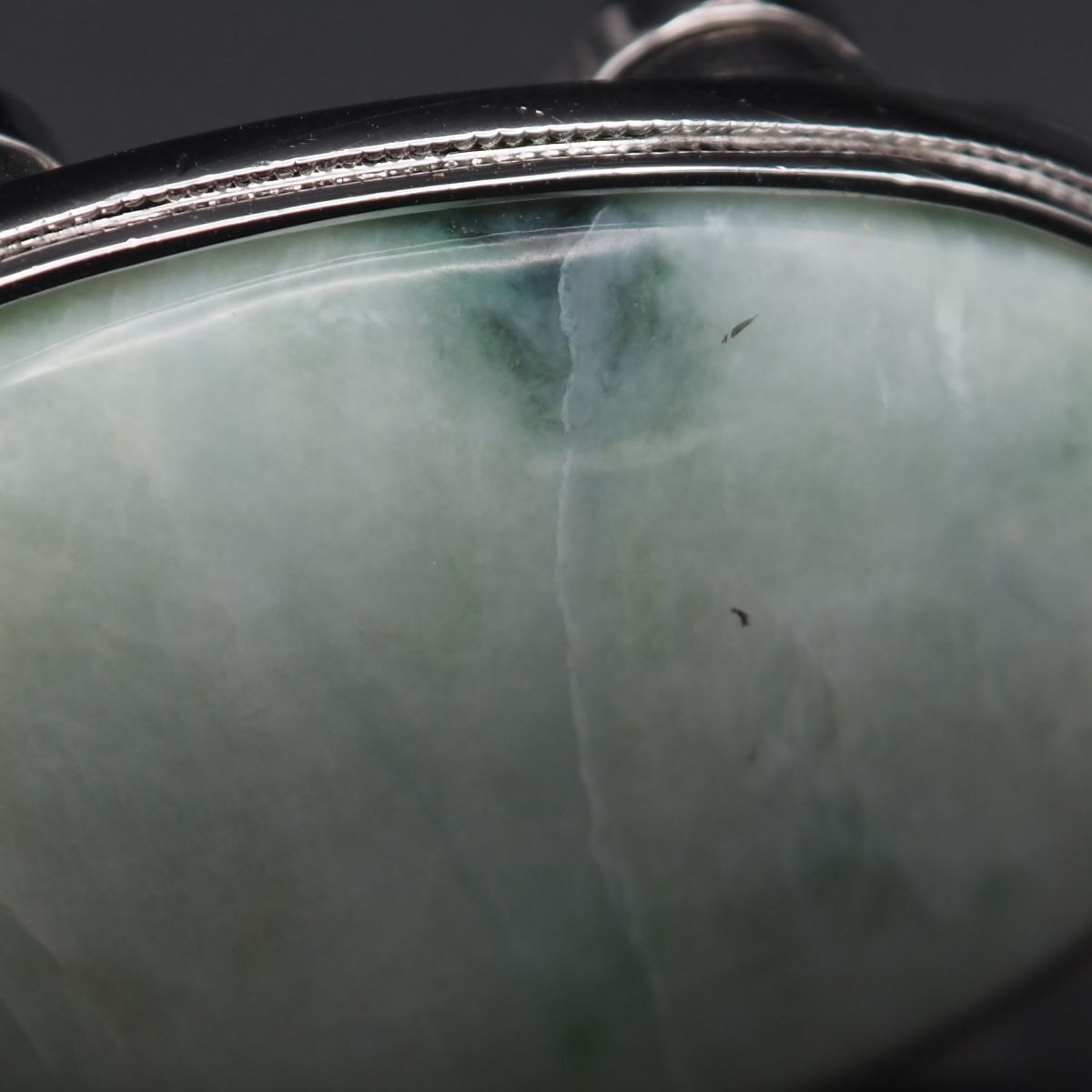 L126 翡翠 ヒスイ 糸魚川産 SILVER刻印 2way ペンダント トップ 帯留め