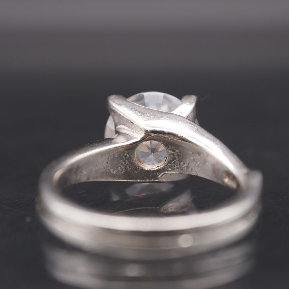 L045 ダイヤモンド風 リング デザイン シルバー 指輪 12号 - メルカリ