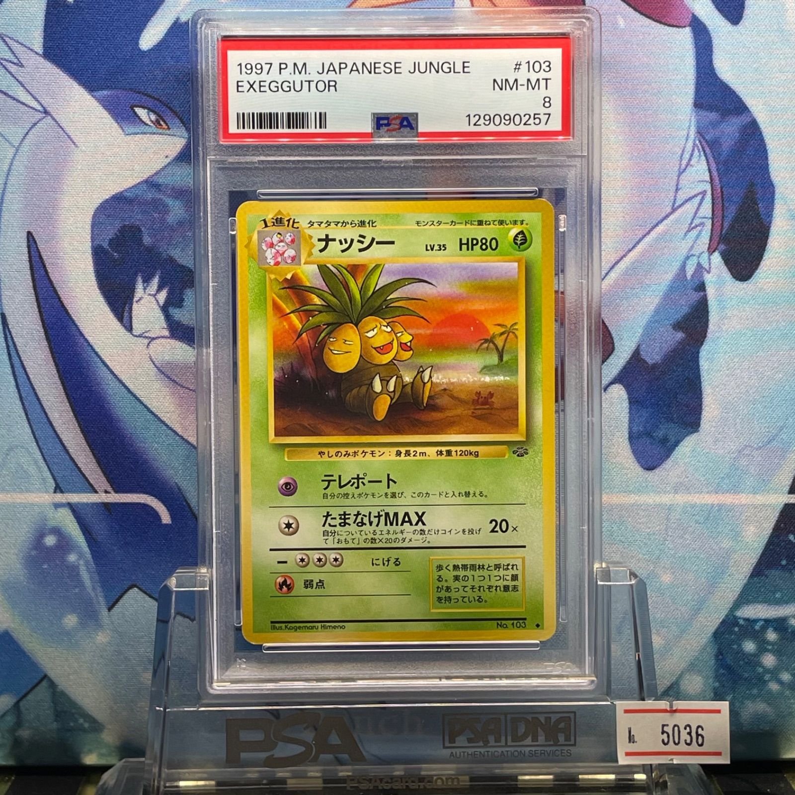 【PSA8】ナッシー[Exeggutor] 旧裏 ナッシー Exeggutor 旧裏psa8