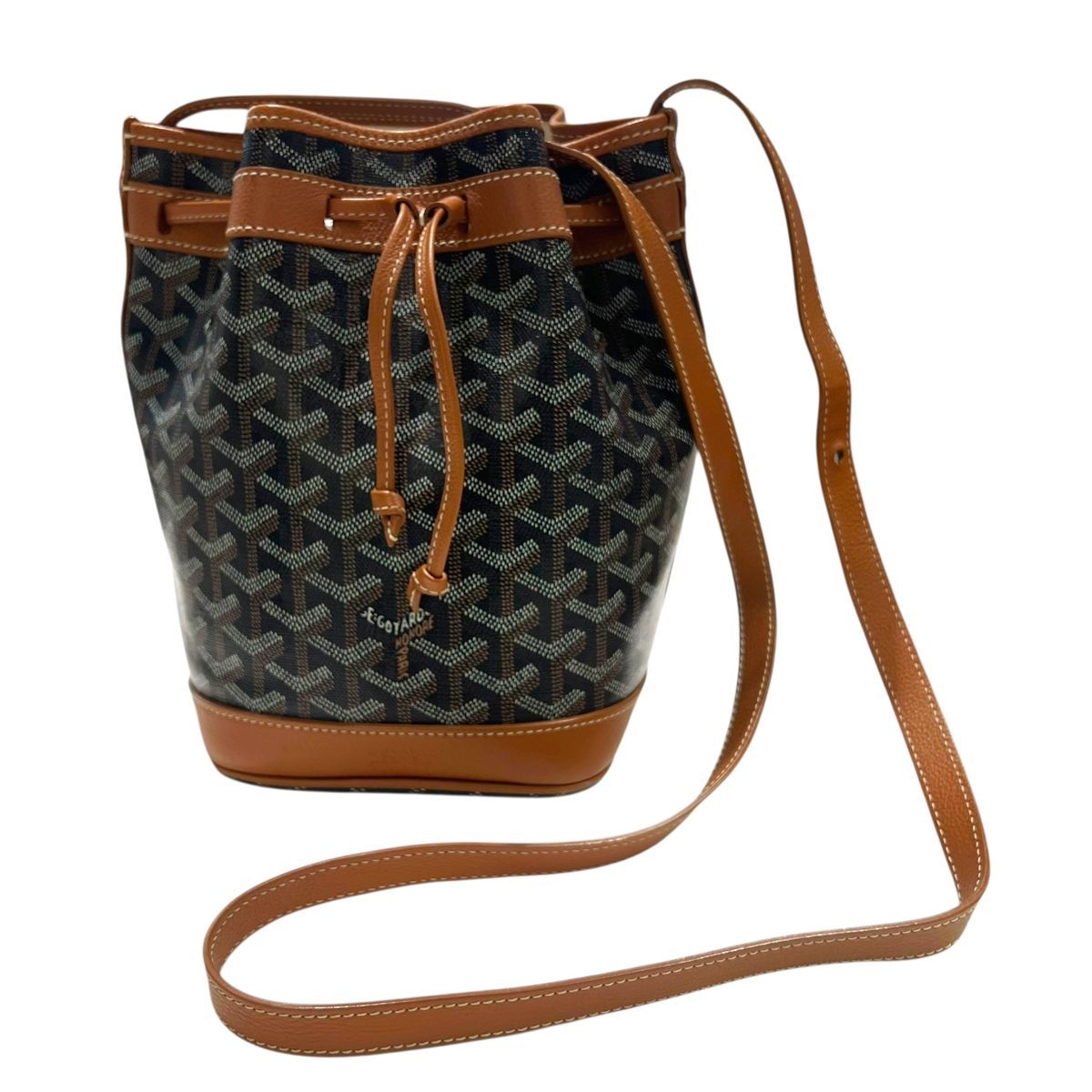 未使用品△GOYARD ゴヤール PEFLOTPMLTY01CL03P プティフロ バケットバッグ カーフレザー ゴヤールディンキャンバス 巾着 3WAY ショルダーバッグ ブラウン系 保存袋付き レディース org.jpg