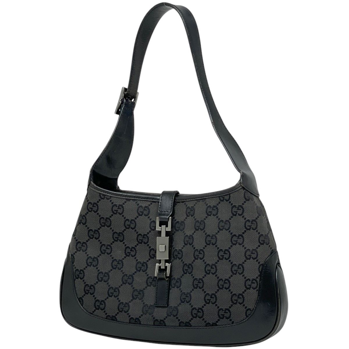 【美品】グッチ ハンドバッグ ワンショルダー ブラック キャンバス GG柄 楽天市場】【バッグ】GUCCI グッチ GGキャンバス ショルダーバッグ