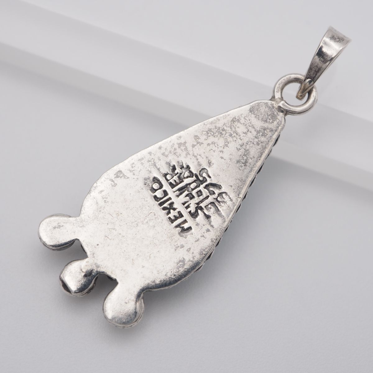 L184 ターコイズ トルコ石 MEXICO SILVER925刻印 ペンダント トップ