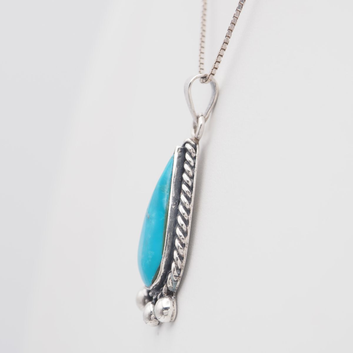 【sterling刻印】ターコイズ ペンダントトップ L184 ターコイズ トルコ石 MEXICO SILVER925刻印 ペンダント トップ