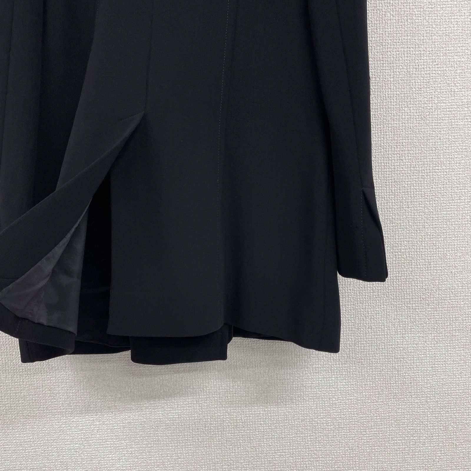 グッチGUCCI　ジャケット　黒　サイズ38 GUCCI グッチ コート ジャケット ダブル ウール ブラック イタリア製