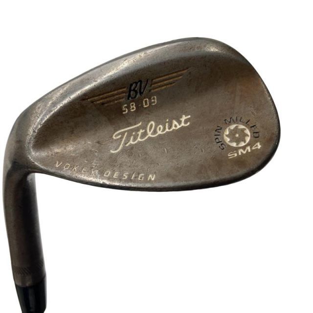中古】 タイトリスト VOKEY SPIN MILLED SM4 ブラックニッケル 58°/09