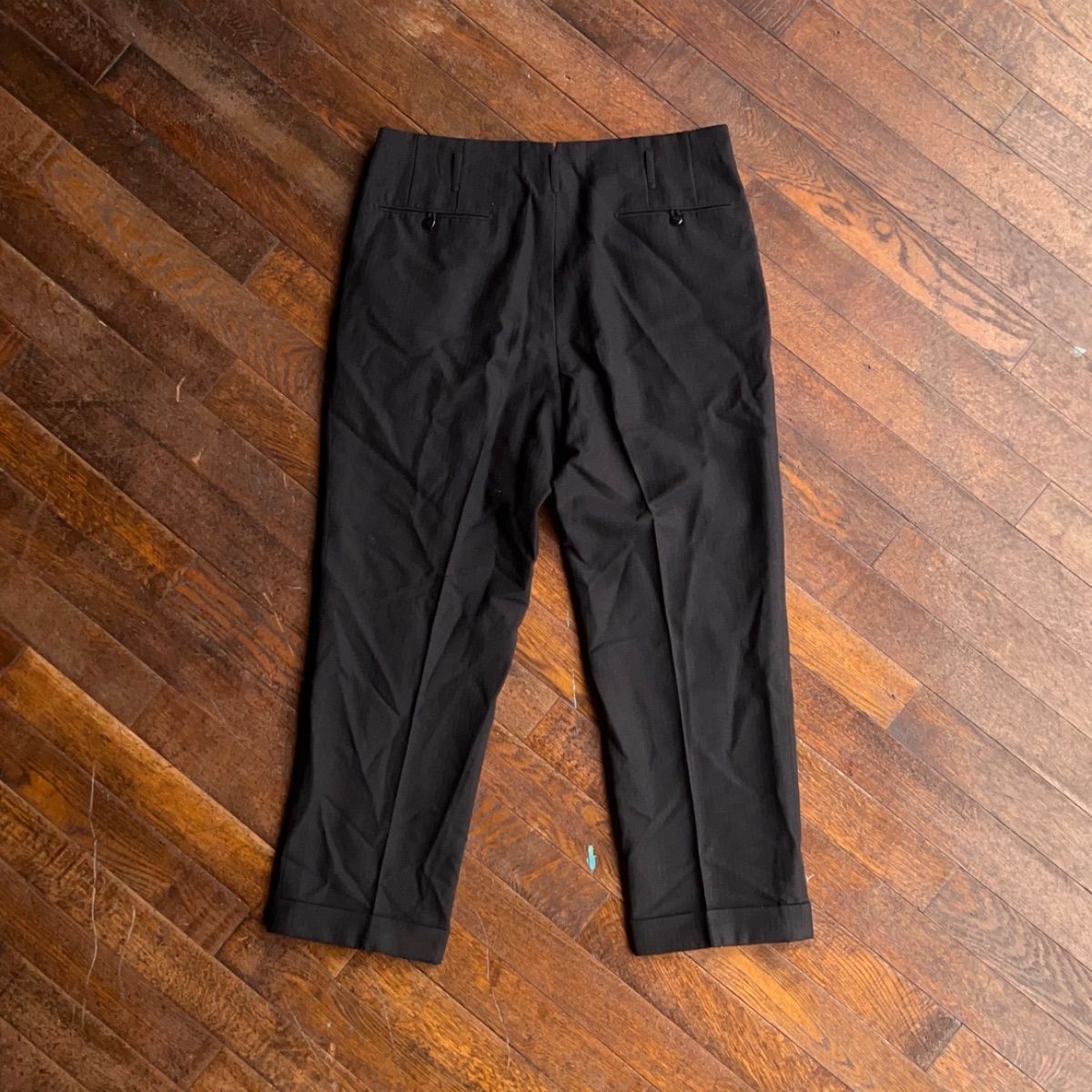 Vintage 60s Two-Tuck Stripe Slacks DEPONIRTホック England Made