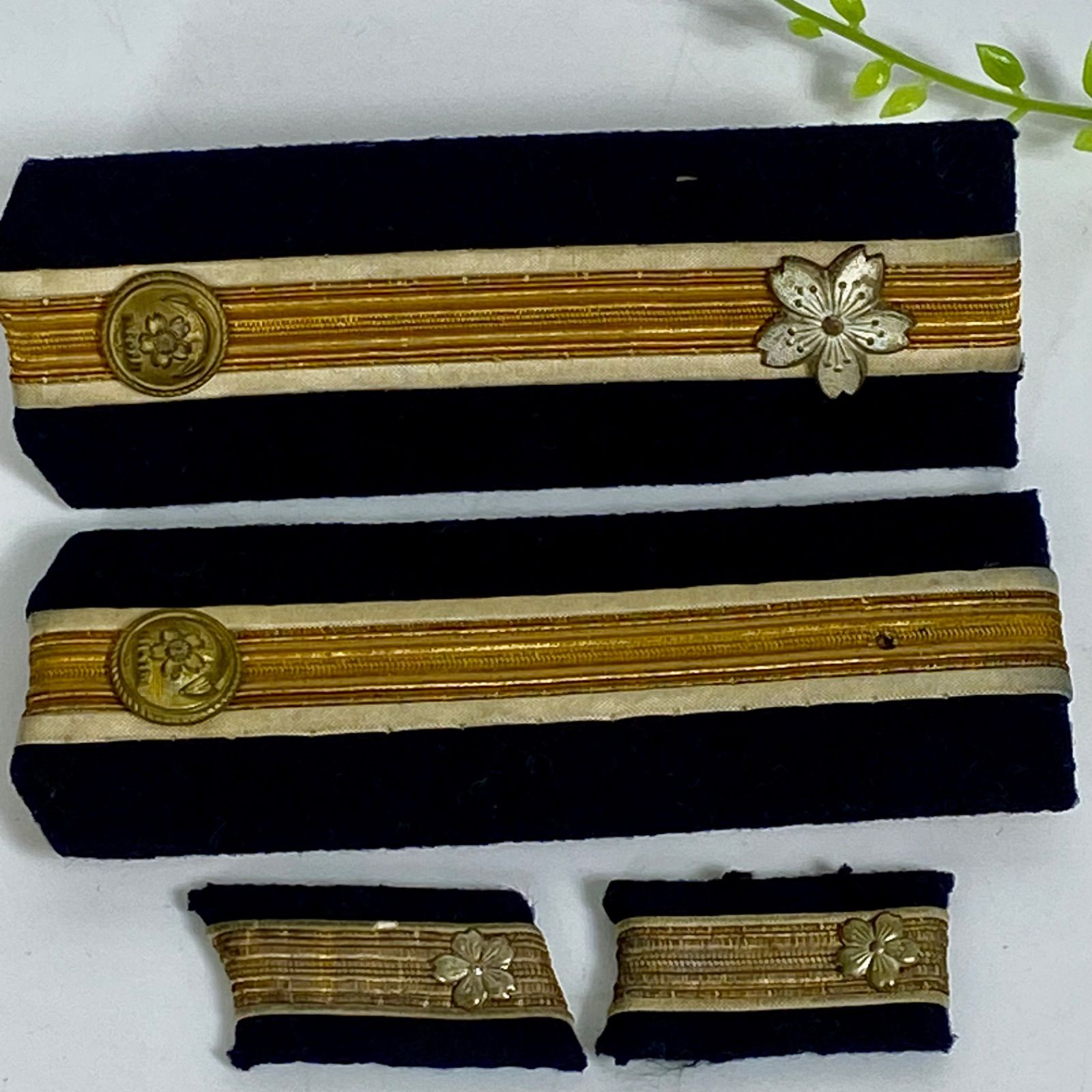 旧日本軍 当時物 勲章用 肩章 襟章 階級章 まとめて 桜章 実物 日本