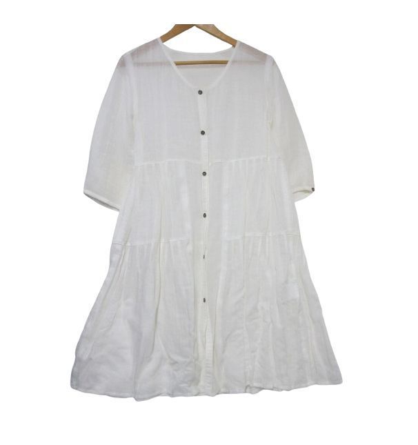 io comme io シャツワンピース　チュニック　M　センソユニコ　藍染め io comme io シャツワンピース チュニック M センソユニコ 藍染め 楽天