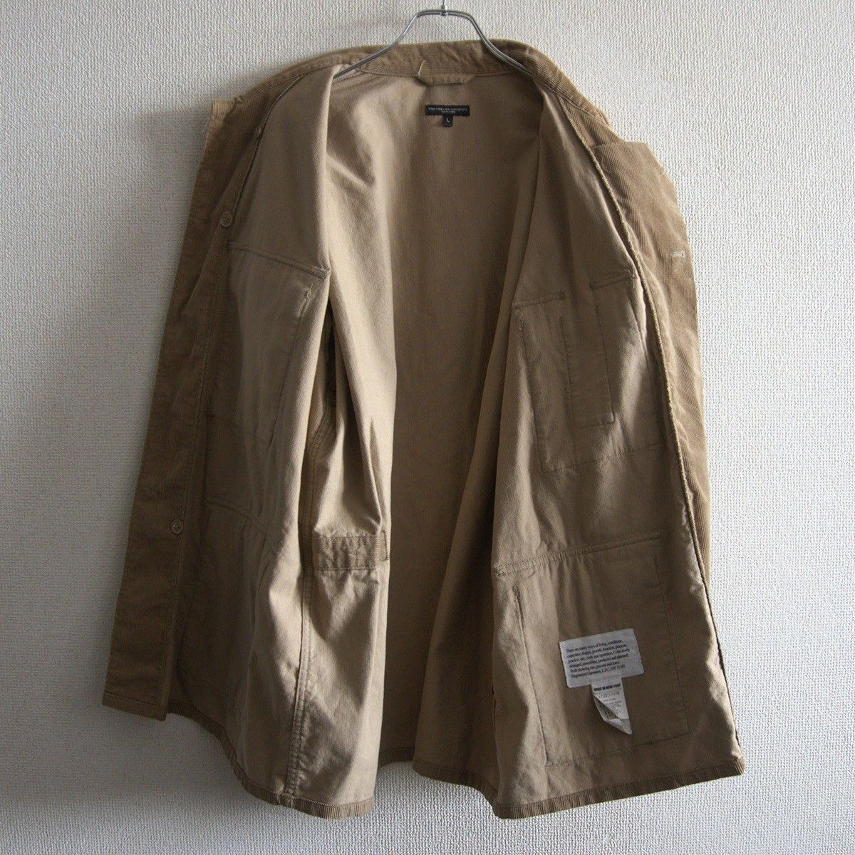 定番】Engineered Garments【BDU Jacket 】L ブラウン コーデュロイ