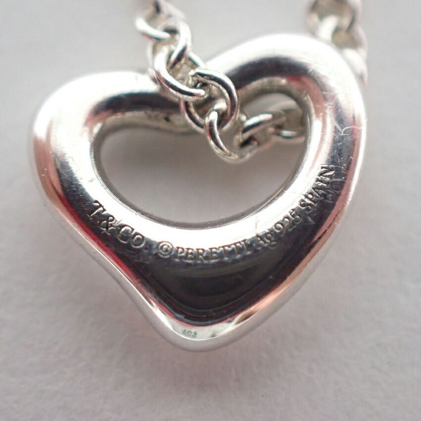 ティファニー 925 オープンハート ミニトップ ネックレス/j121-69