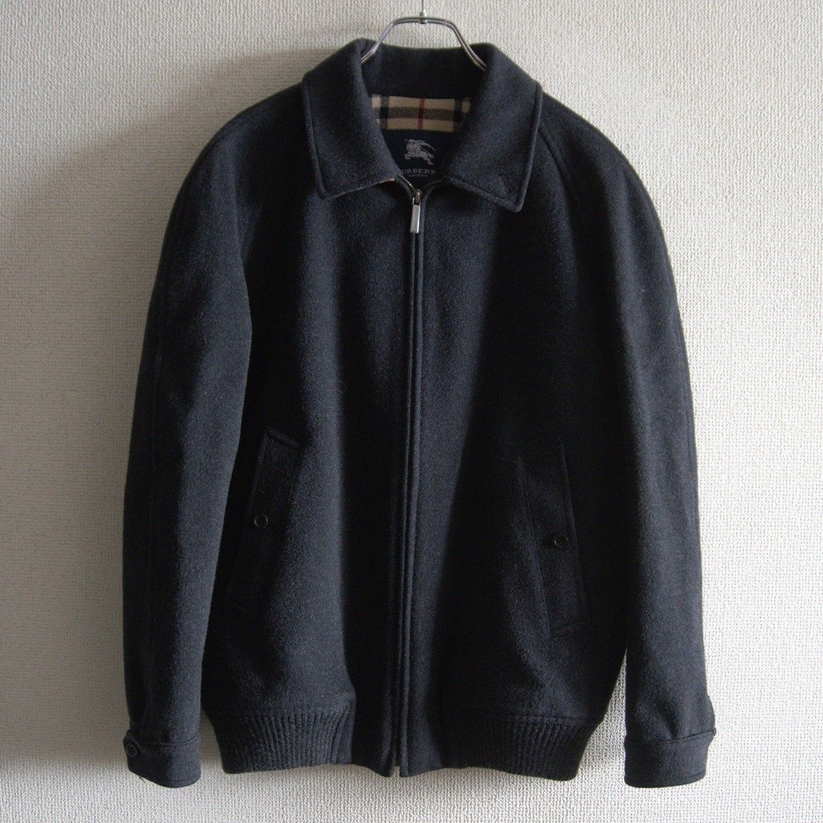美品】BURBERRY LONDON【ウール スウィングトップ】ジャケット ノバ 