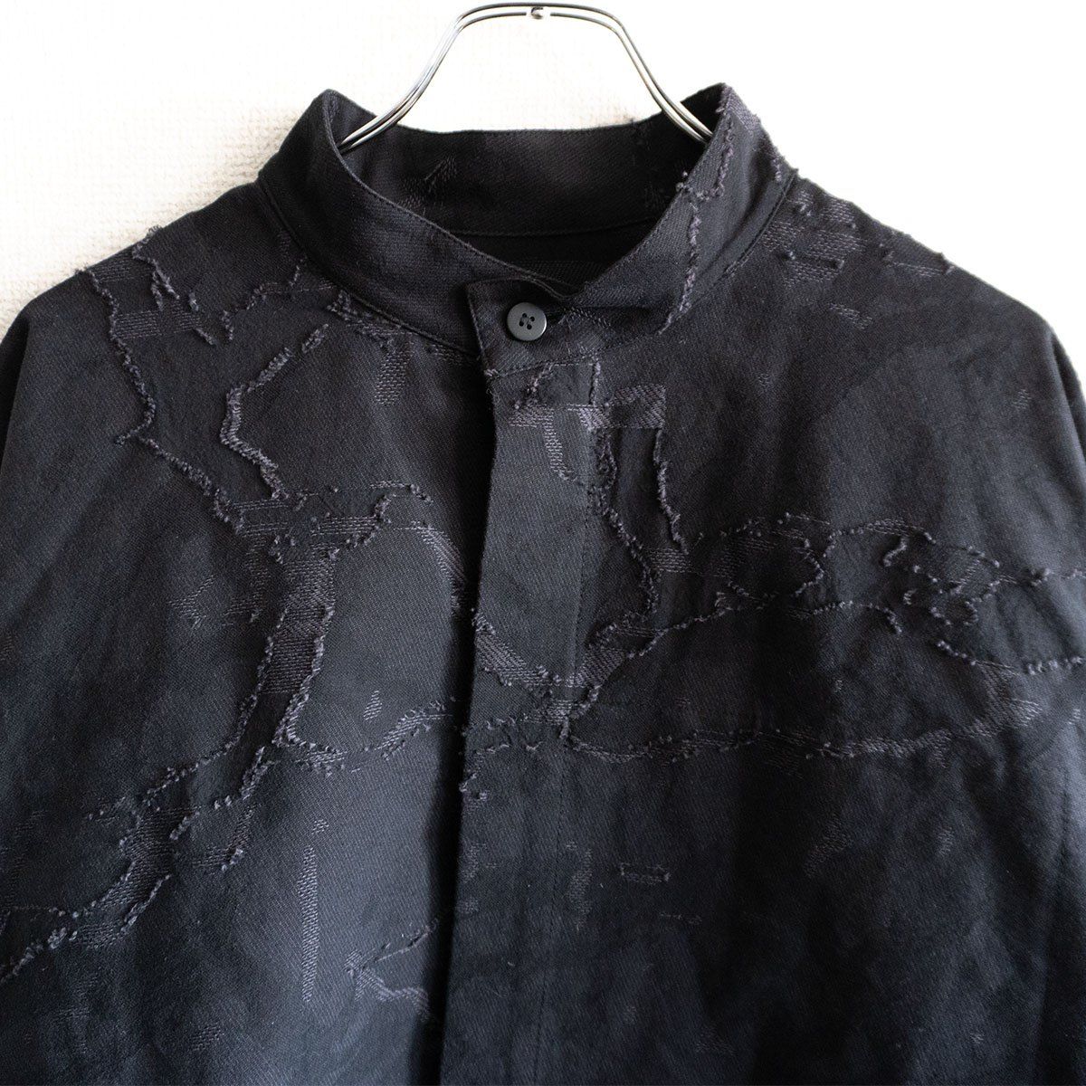 24年モデル】IM MEN【スタンガードカラー ジャガード シャツ】4