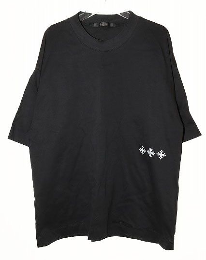 タトラス TATRAS DALAMIA TEE BLACK MTLA23S8005-M 01 ダラミア Tシャツ ロゴ プリント ブラック 黒 半袖 【ブランド古着ベクトル】250807