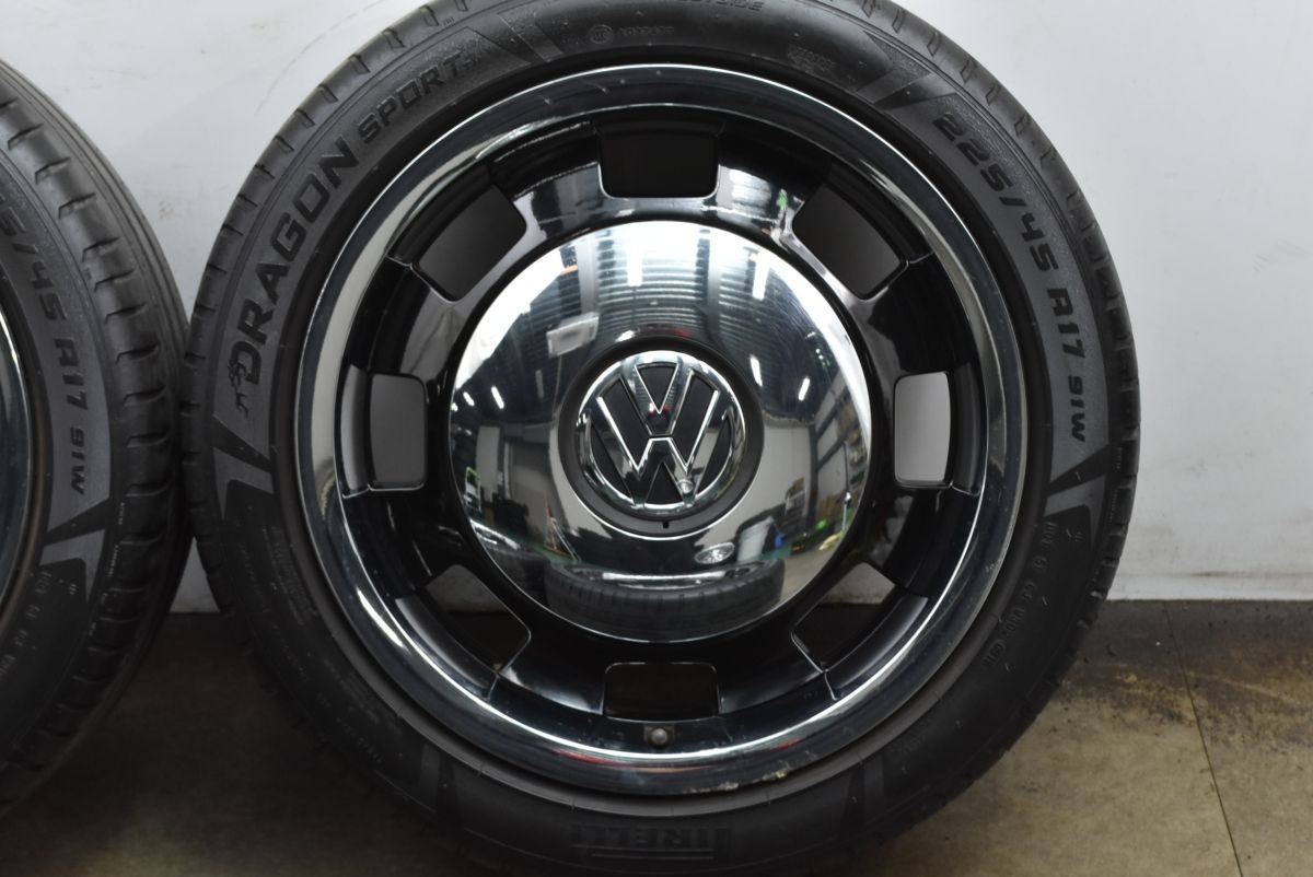 フォルクスワーゲン　ビートル　純正ホイル　4つ　215-55Ｒー17 希少 限定車専用装備品】VW ザ・ビートル オールスター 純正 17in 7J+