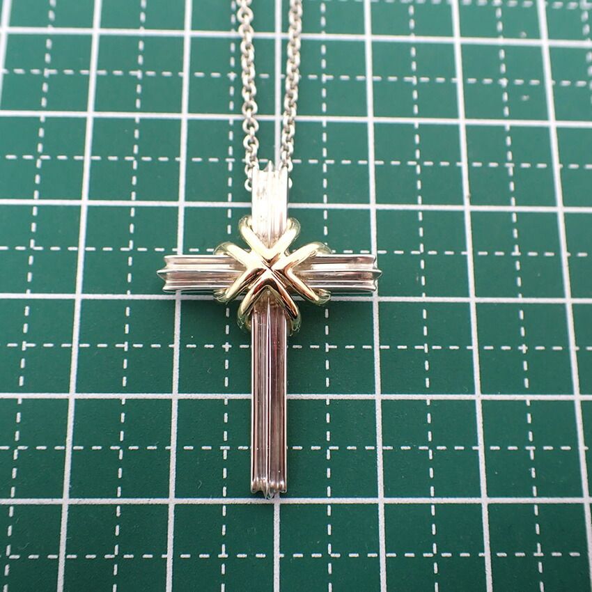 ティファニー 925/750 シグネチャークロス ネックレス//j122-48 - メルカリ