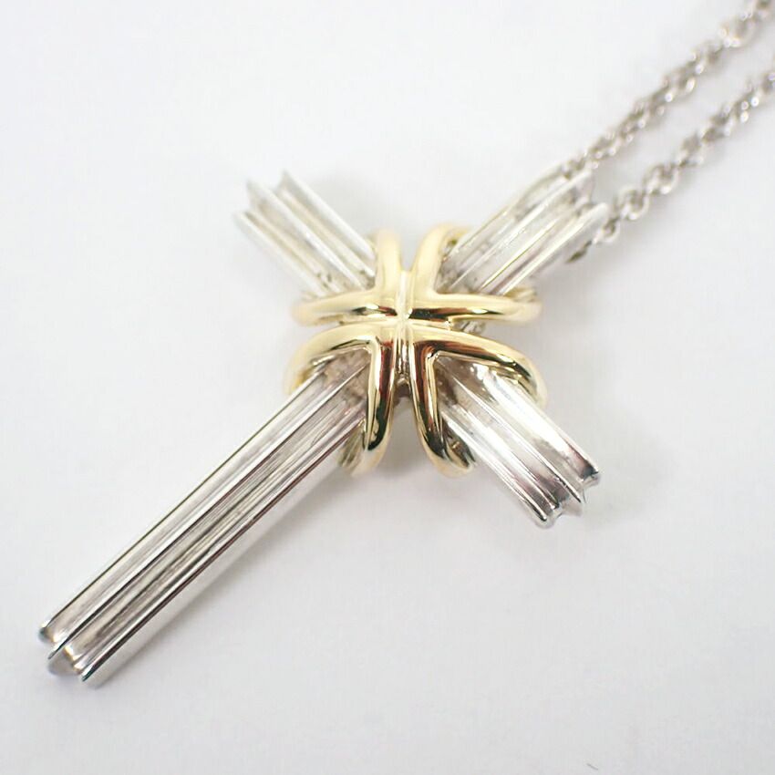 ティファニー 925/750 シグネチャークロス ネックレス//j122-48 - メルカリ