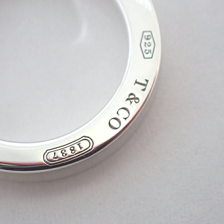 ティファニー 925 1837 リング アウトレット ラウンドTOPのみ/2号/j122