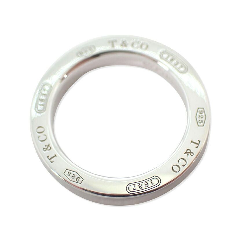 ティファニー 925 1837 リング アウトレット ラウンドTOPのみ/2号/j122