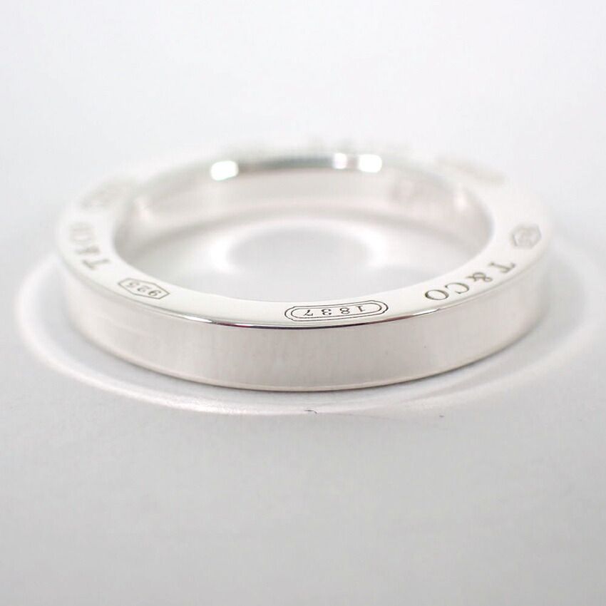 ティファニー 925 1837 リング アウトレット ラウンドTOPのみ/2号/j122