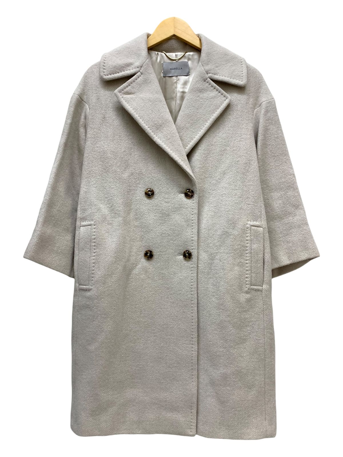 MARELLA (マレーラ) ウール アルパカ チェスターコート 301612182 40