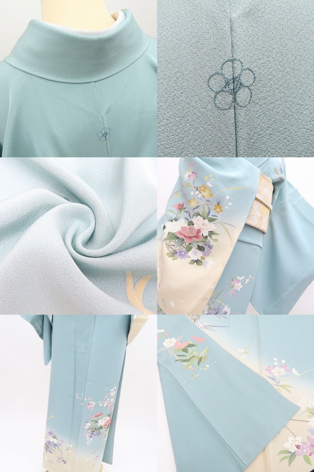 Y3682◇美品未着用 正絹 仕付け糸付 手縫い仕立て 付下げ 着物 百華❀Y4241◇仕付け糸付 手縫い仕立て 正絹 訪問着 着物 単品 - メルカリ