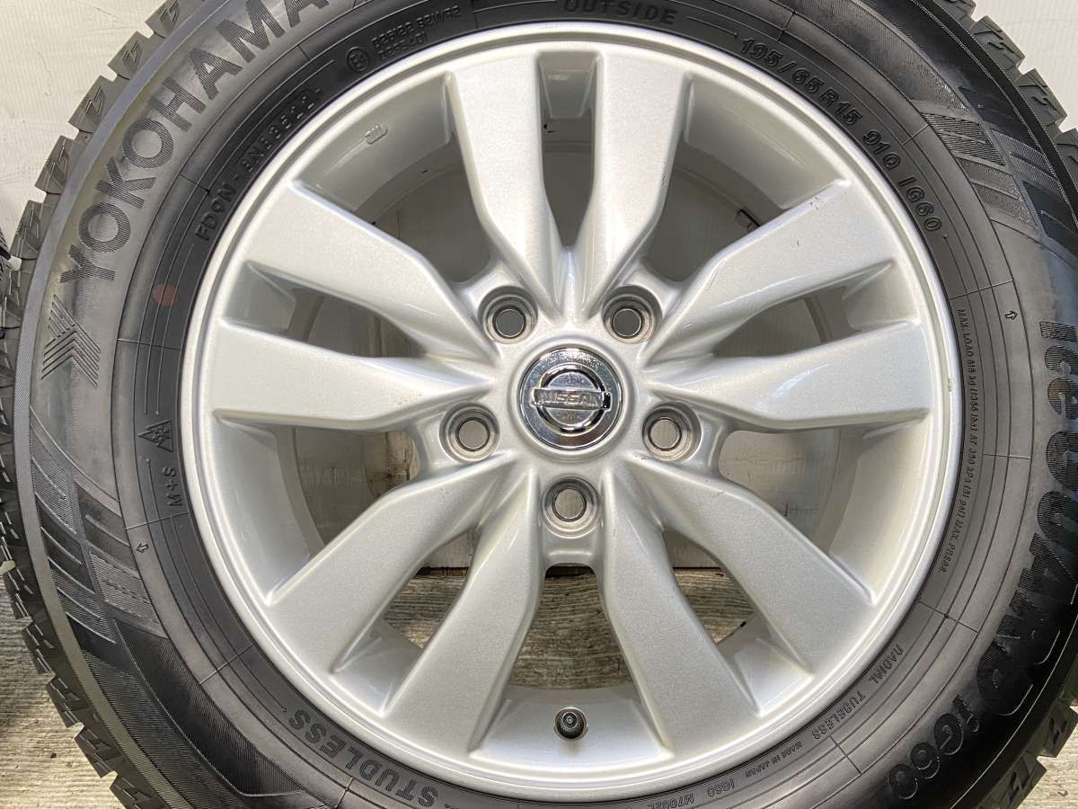195/65R15 ヨコハマ アイスガード iG60 日産純正 15x5.5 45 114.3-5穴