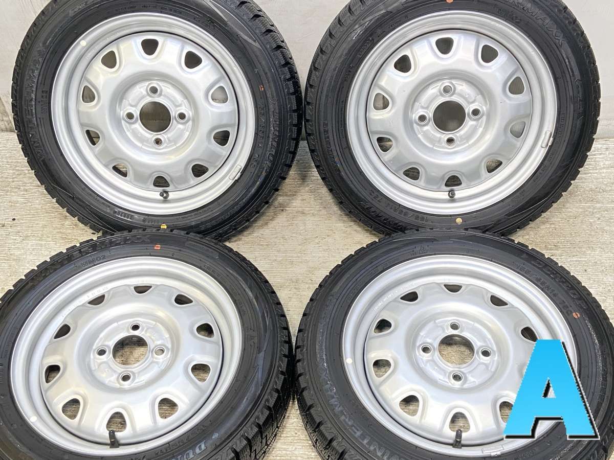 155/65R14 ダンロップ ウィンターマックス WM02 TOPY M73 14x4.5 100-4