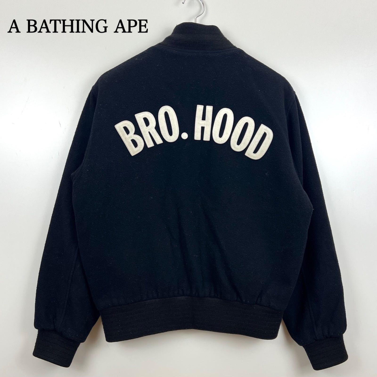 A BATHING APE NEIGHBORHOOD 90s archive brotherhood wool varsity 
