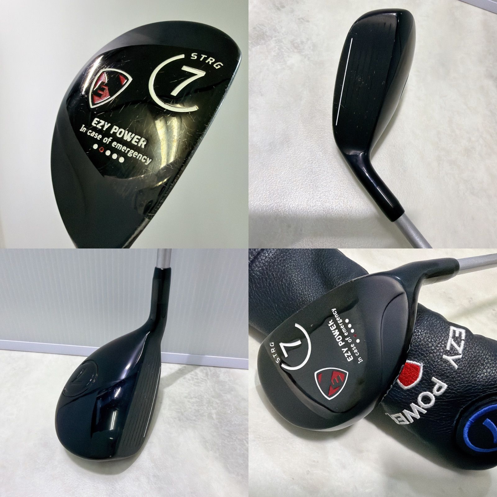 新品グリップ シニアゴルフ研究所 EZY POWER 7番強力 ストロング UT