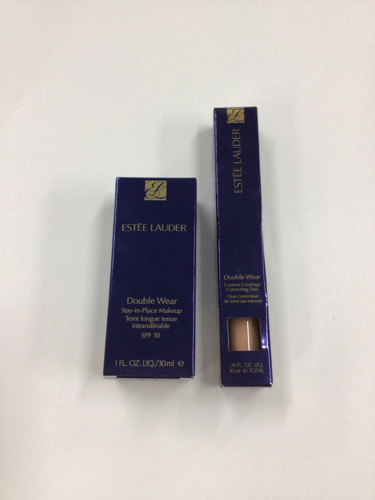 W1792 Est<! -Unusable text-! >e Lauder Double Wear Stay In Place Makeup 30ml + Double Wear Custom Coverage 02 Correcting Duo Concealer 10ml Total 2 Piece Set
