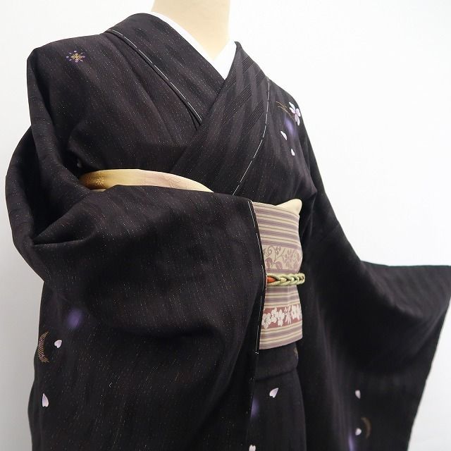 ❁tomihisa❁新品 2点セット 想屋 やまと扱い 桜×月 着物”夜桜と月を