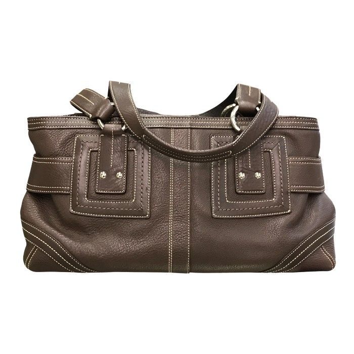 COACH コーチ ハンドバッグ レディース レザー セミショルダー ベルト 
