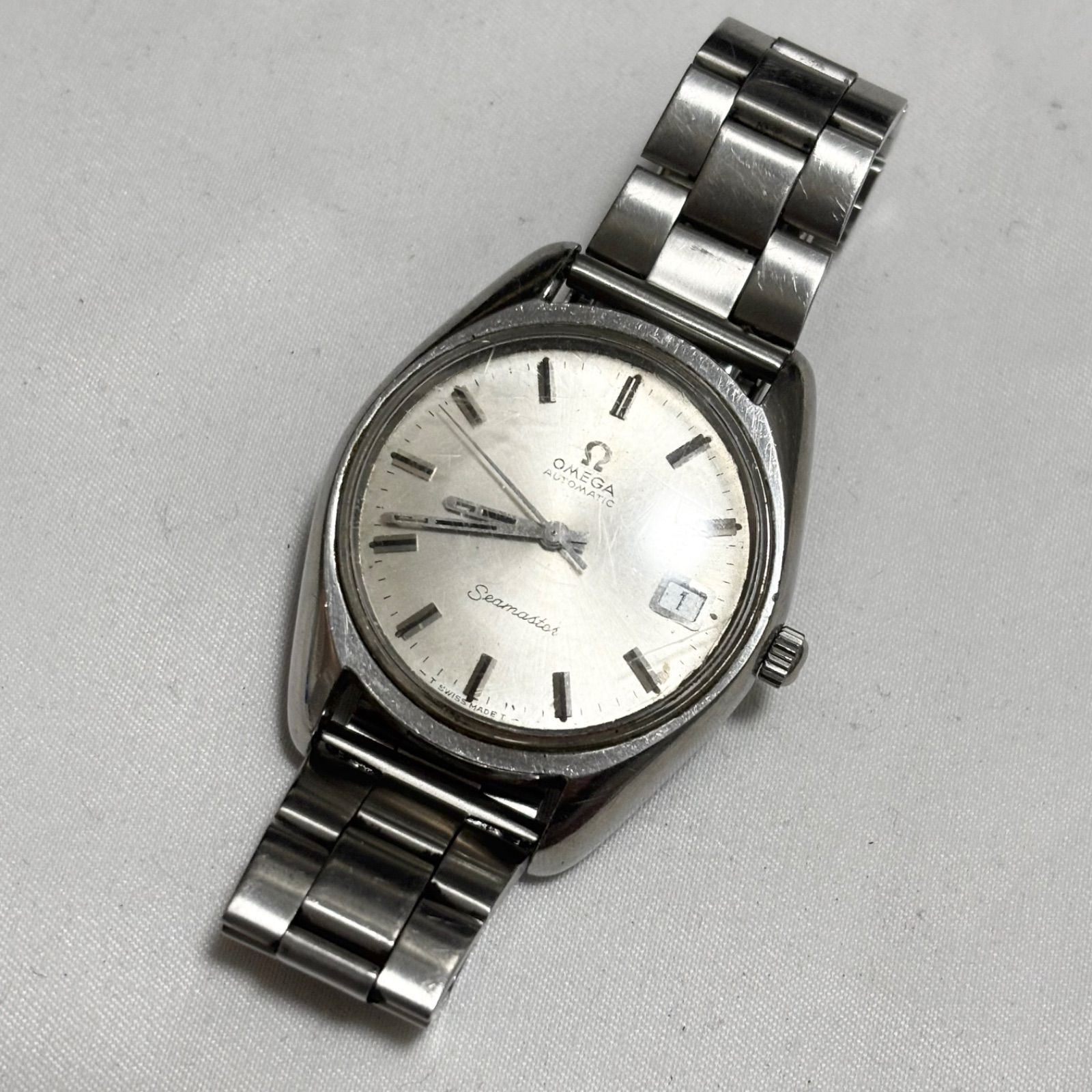 OMEGA Seamaster Automaticシルバー ※動作微ジャンク 送料無料】【不動品】OMEGA/オメガ/Seamaster/シーマスター/自動巻き