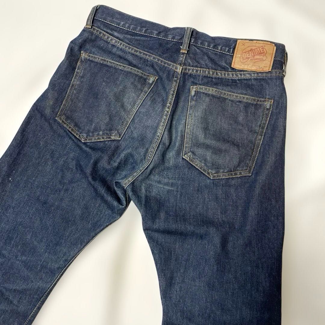 DENIME W34（実寸約90cm） ジップフライ 濃紺 セルビッチ 赤耳